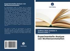 Couverture de Experimentelle Analyse von Nichteisenmetallen