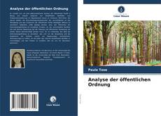 Bookcover of Analyse der öffentlichen Ordnung