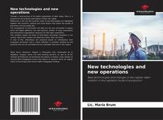 Capa do livro de New technologies and new operations 