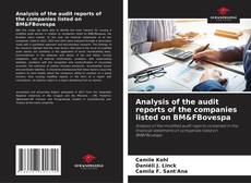 Analysis of the audit reports of the companies listed on BM&FBovespa kitap kapağı