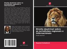 Обложка Direito doutrinal sobre as jurisdições regionais e internacionais