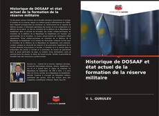 Portada del libro de Historique de DOSAAF et état actuel de la formation de la réserve militaire
