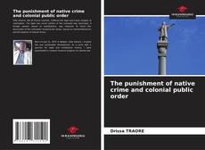 Bookcover of The punishment of native crime and colonial public order