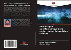 Buchcover von Une analyse scientométrique de la recherche sur les cellules solaires