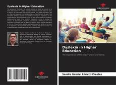 Capa do livro de Dyslexia in Higher Education 