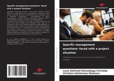 Couverture de Specific management questions: faced with a project situation