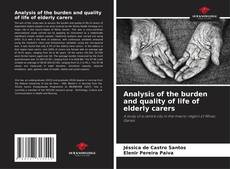 Bookcover of Analysis of the burden and quality of life of elderly carers