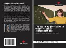 Capa do livro de The teaching profession in teachers' social representations 