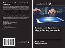 Capa do livro de Generación de citas aleatorias por categoría 