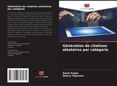 Buchcover von Génération de citations aléatoires par catégorie