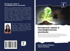 Buchcover von Авторское право и географическое указание