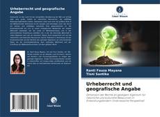 Capa do livro de Urheberrecht und geografische Angabe 