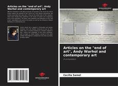Capa do livro de Articles on the "end of art", Andy Warhol and contemporary art 