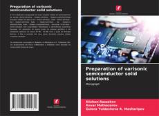 Buchcover von Preparation of varisonic semiconductor solid solutions