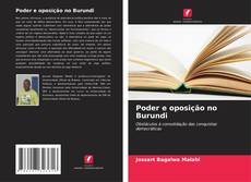 Обложка Poder e oposição no Burundi