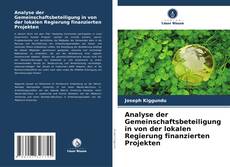 Analyse der Gemeinschaftsbeteiligung in von der lokalen Regierung finanzierten Projekten kitap kapağı