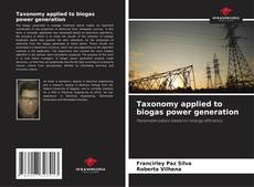 Portada del libro de Taxonomy applied to biogas power generation