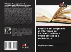 Efficacia dei programmi di intervento per l'alfabetizzazione a livello scolastico e comunitario kitap kapağı
