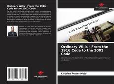 Capa do livro de Ordinary Wills - From the 1916 Code to the 2002 Code 