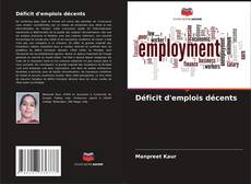 Capa do livro de Déficit d'emplois décents 