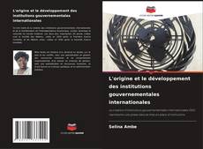 L'origine et le développement des institutions gouvernementales internationales的封面