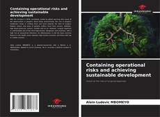 Containing operational risks and achieving sustainable development kitap kapağı