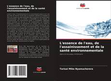 Bookcover of L'essence de l'eau, de l'assainissement et de la santé environnementale