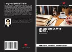 Buchcover von SIROJIDDIN SAYYID EDITION