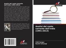 Capa do livro de Analisi del conto corrente dell'India (1991-2013) 