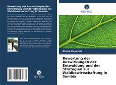 Capa do livro de Bewertung der Auswirkungen der Entwaldung und der Strategien zur Waldbewirtschaftung in Sambia 
