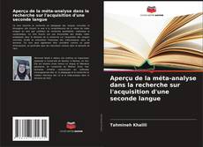 Couverture de Aperçu de la méta-analyse dans la recherche sur l'acquisition d'une seconde langue