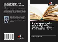 Bookcover of Una panoramica della meta-analisi nella ricerca sull'acquisizione di una seconda lingua
