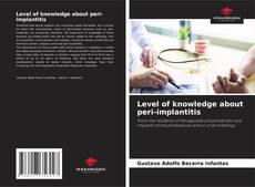 Capa do livro de Level of knowledge about peri-implantitis 