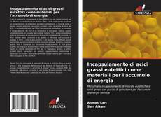 Buchcover von Incapsulamento di acidi grassi eutettici come materiali per l'accumulo di energia