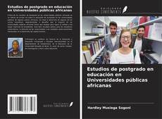 Bookcover of Estudios de postgrado en educación en Universidades públicas africanas