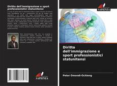 Buchcover von Diritto dell'immigrazione e sport professionistici statunitensi