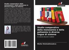 Buchcover von Studio comparativo della monosemia e della polisemia in diverse lingue di sistema