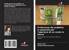 Обложка Preferenze del pubblico in generale per l'apertura di un conto in banca