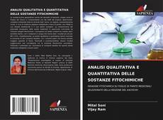Buchcover von ANALISI QUALITATIVA E QUANTITATIVA DELLE SOSTANZE FITOCHIMICHE