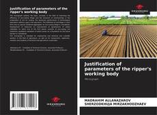 Justification of parameters of the ripper's working body kitap kapağı