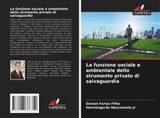 Bookcover of La funzione sociale e ambientale dello strumento privato di salvaguardia