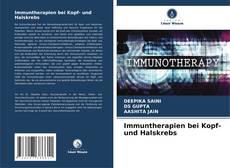 Capa do livro de Immuntherapien bei Kopf- und Halskrebs 