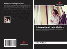 Buchcover von International negotiations