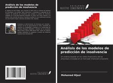 Couverture de Análisis de los modelos de predicción de insolvencia