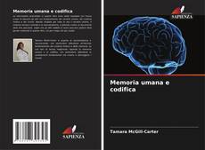Buchcover von Memoria umana e codifica