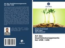 Capa do livro de Art des Qualitätsmanagements bei UNB / UAE 