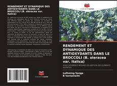 Обложка RENDEMENT ET DYNAMIQUE DES ANTIOXYDANTS DANS LE BROCCOLI (B. oleracea var. italica)