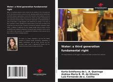 Bookcover of Water: a third generation fundamental right