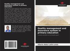 Buchcover von Quality management and assurance system in primary education