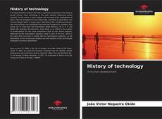 Bookcover of History of technology